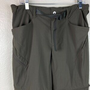 The Northface Men's Olive Zip-Off Convertible Hiking Pants Sz 34 R